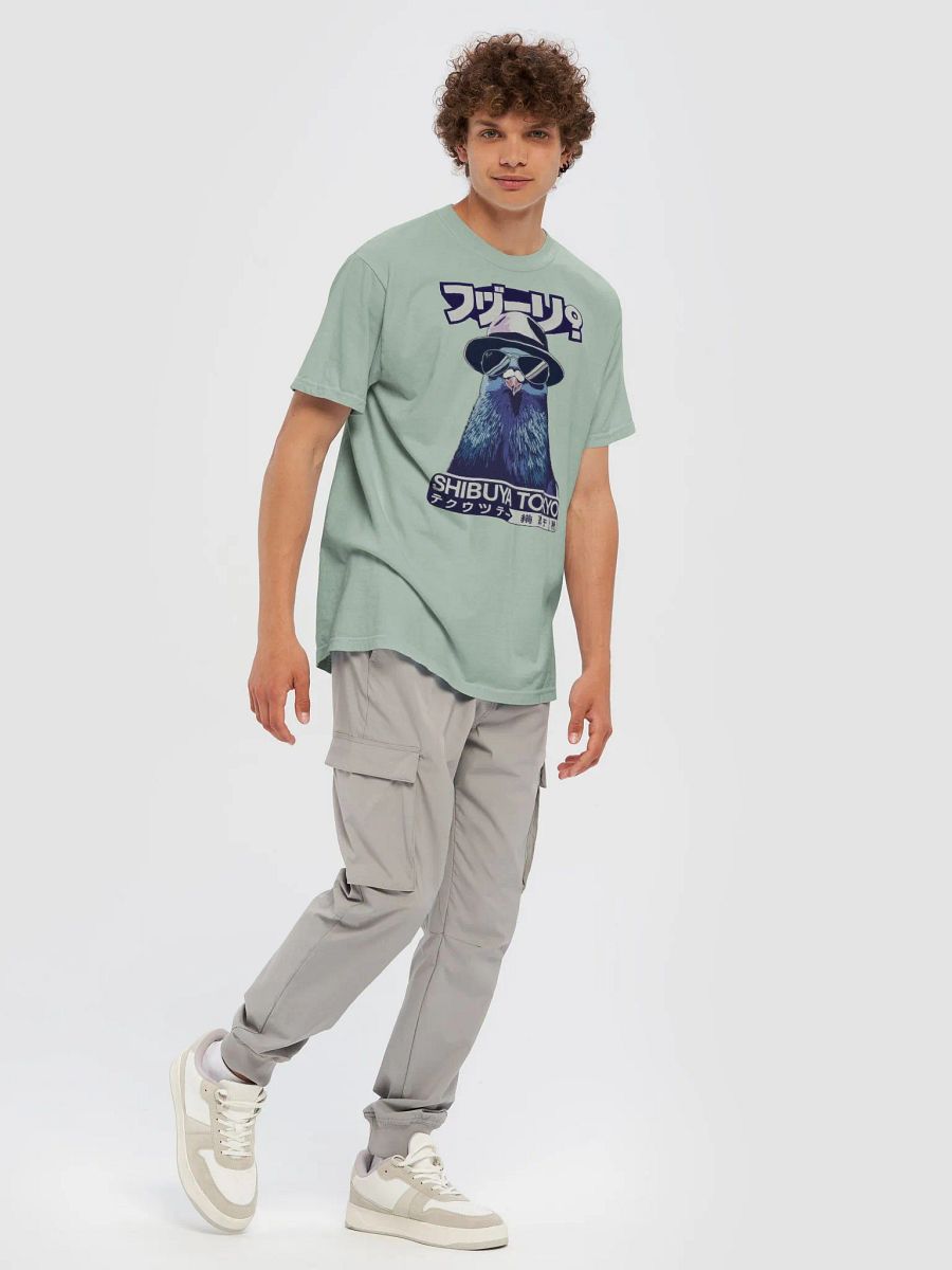 Shibuya Pigeon Cool Comfort Colors Garment-Dyed Heavyweight T-Shirt product image (7)