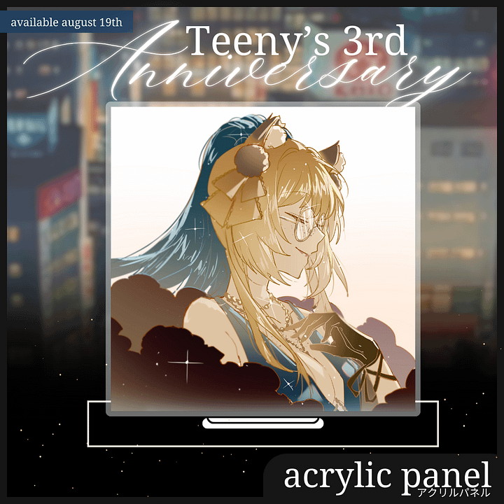 TEENY'S 3RD ANNIVERSARY - Acrylic Panel product image (1)