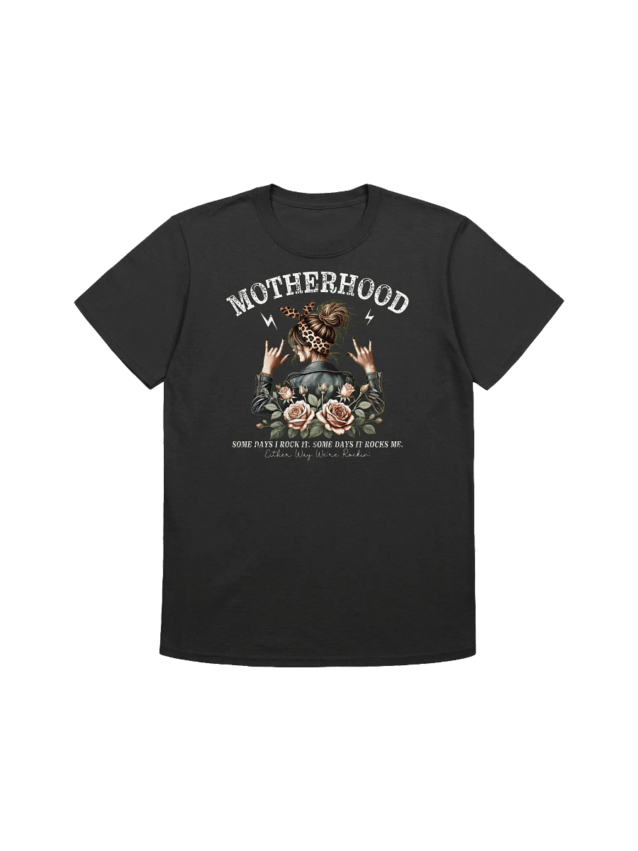 Rockin' Motherhood - Edgy Mom Empowerment Graphic T-Shirt product image (1)