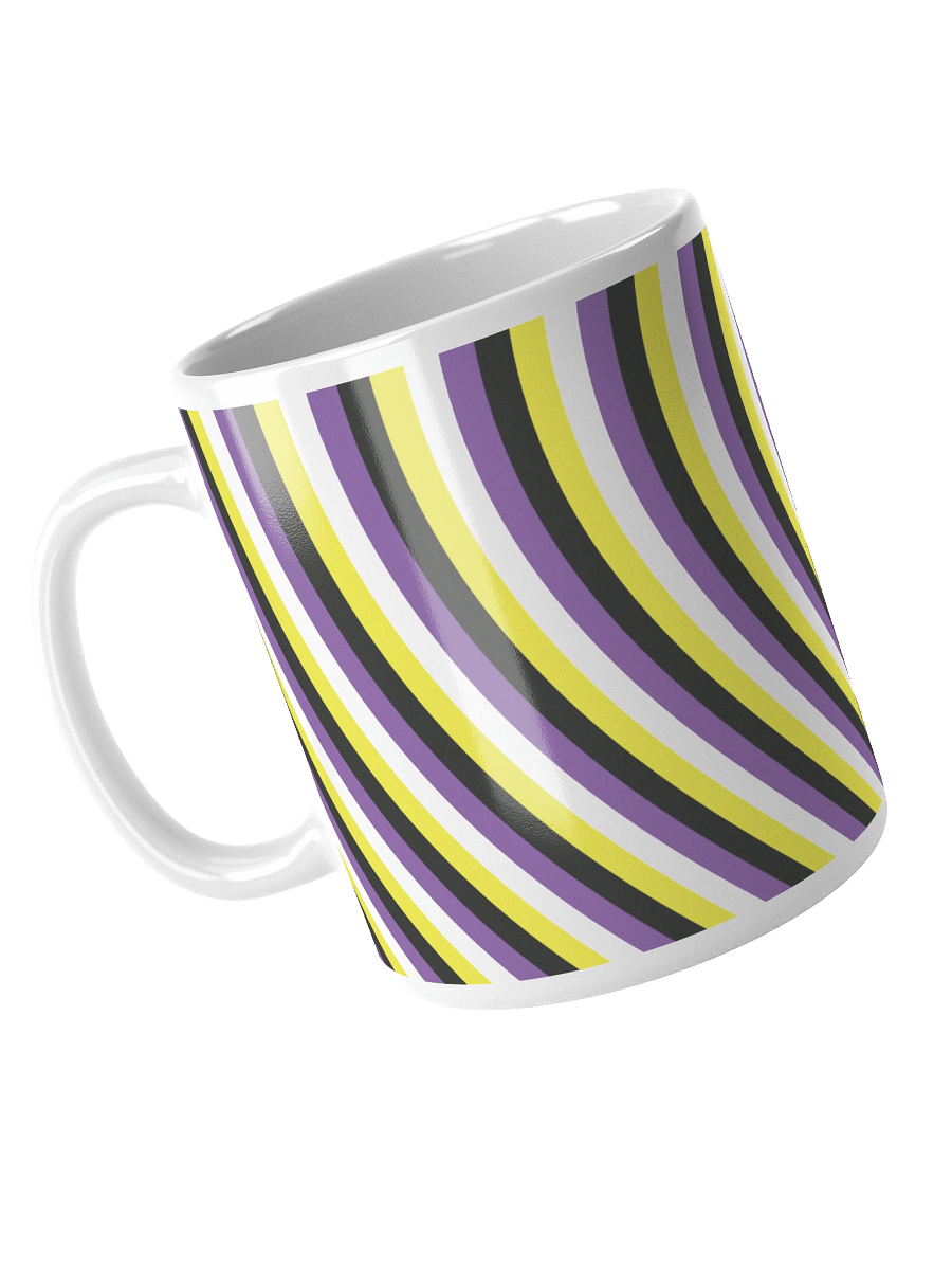 Non-binary Pride Hearts Mug (Left-handed) product image (4)