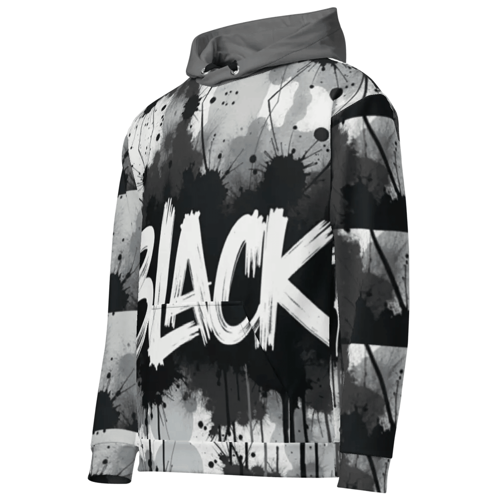 Bold Black Graffiti Unisex Hoodie product image (2)
