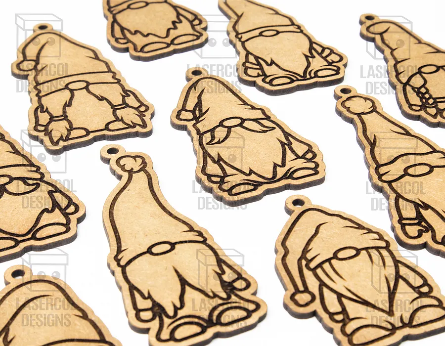 Christmas Gnomes Ornaments - Laser Cut Files product image (9)