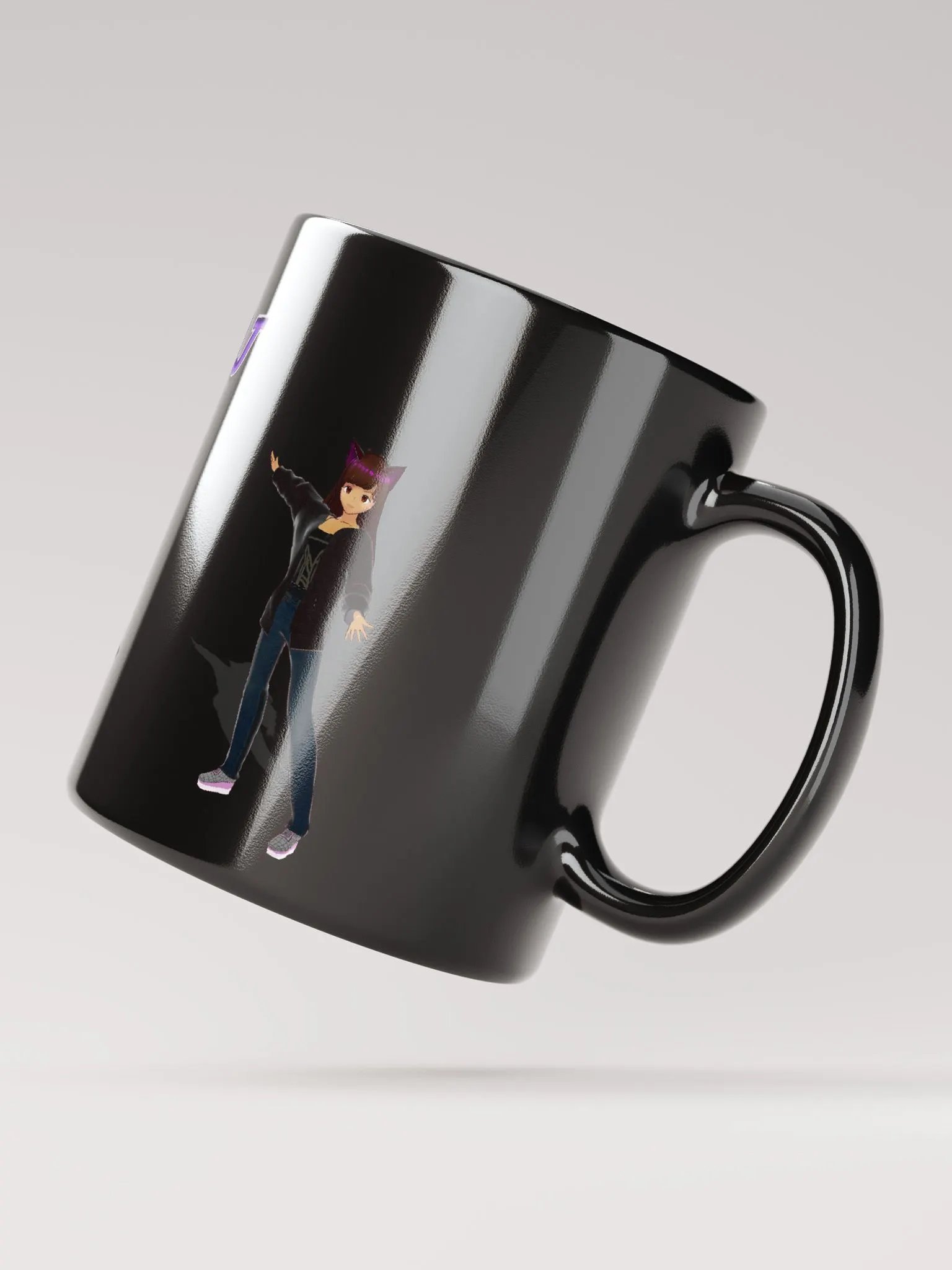 Tri-Model Black Glossy Mug product image (3)