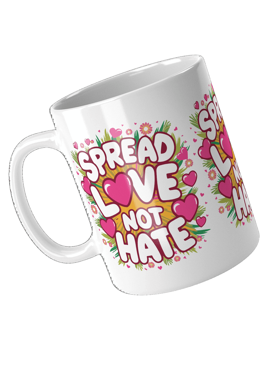 Spread Love | White Glossy Mug product image (4)