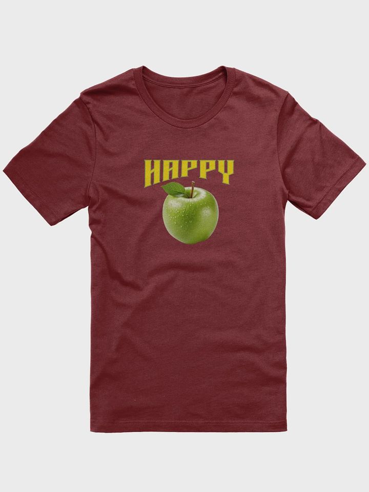 Apple 'Happy' T-Shirt – Bright & Playful Design product image (5)