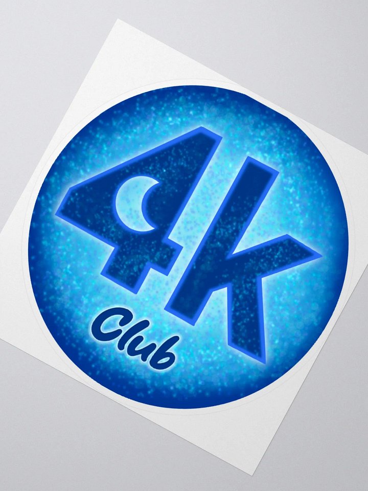 4k Club Sticker product image (2)