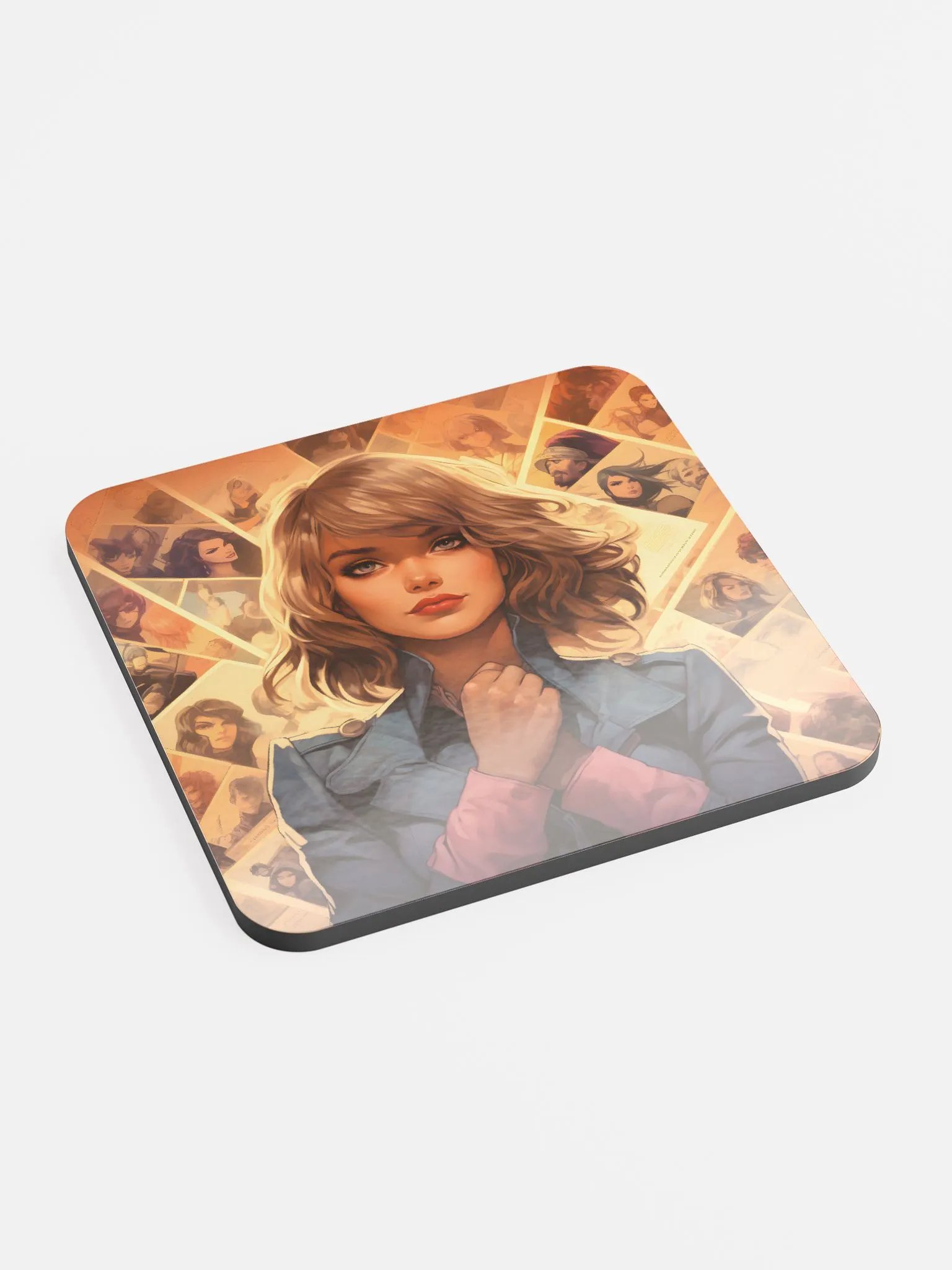 Pages Of My Life Glossed Cork Coaster product image (2)
