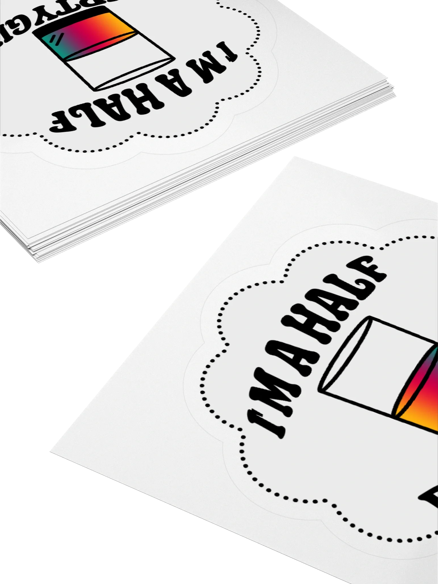 Half Empty Girl Sticker product image (11)