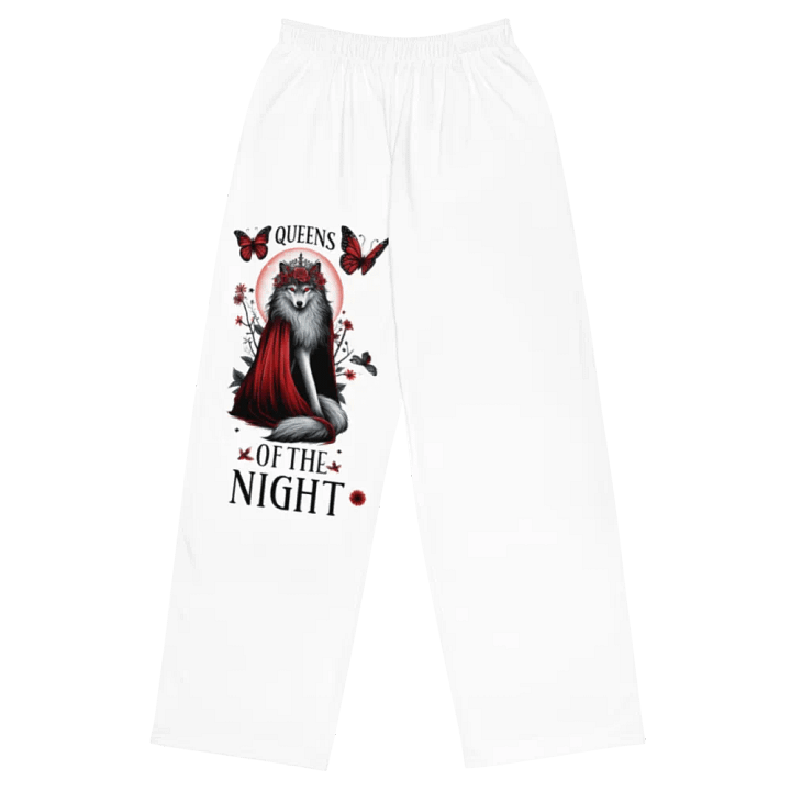 Mystical Wolf Crown Wide-Leg Pants product image (1)