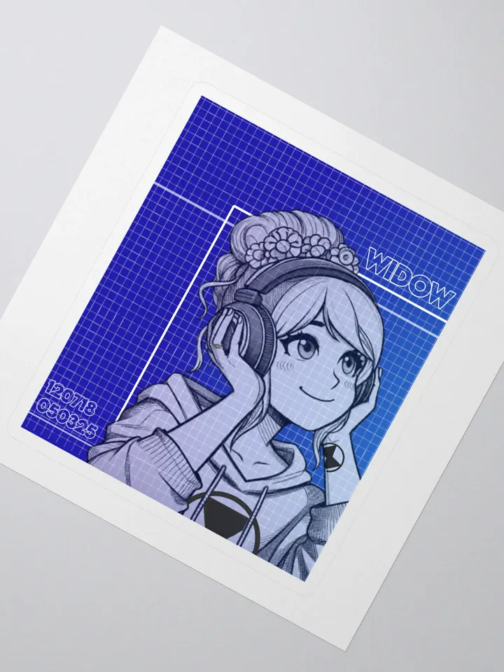 Widow Blueprint Sticker product image (4)