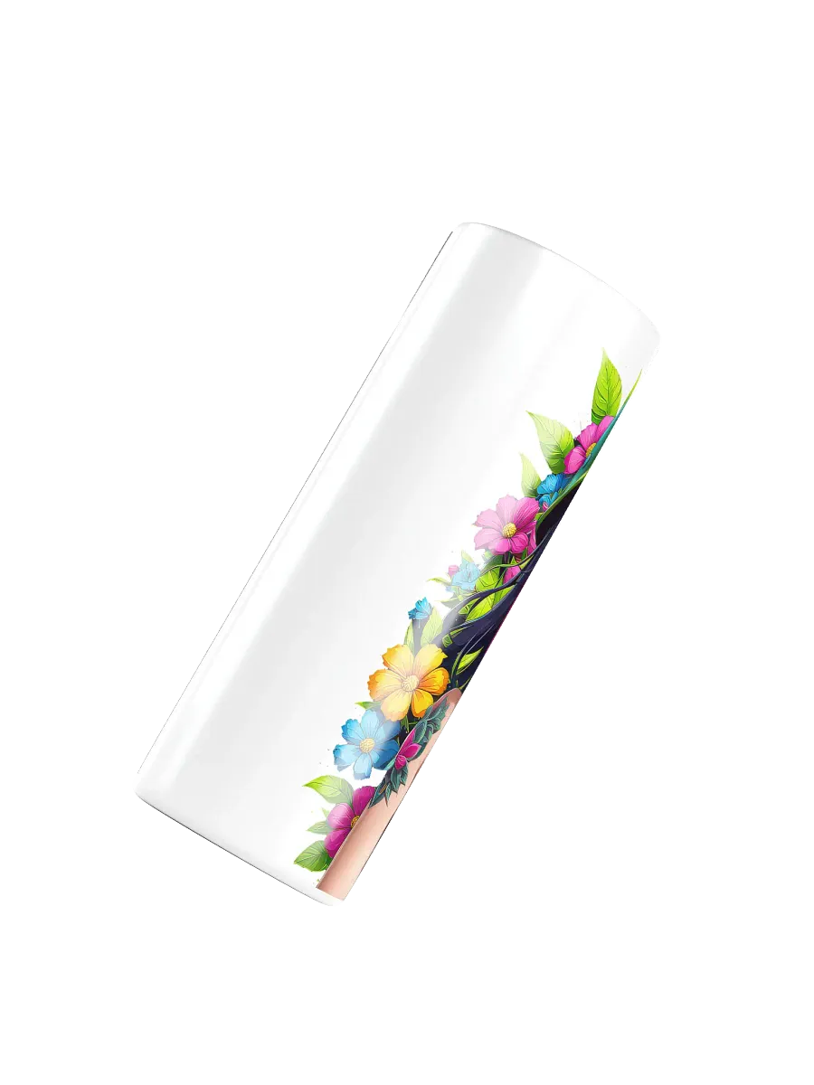 Brat 20 oz Skinny Stainless Steel Tumbler - White - Brat Life v6 product image (4)