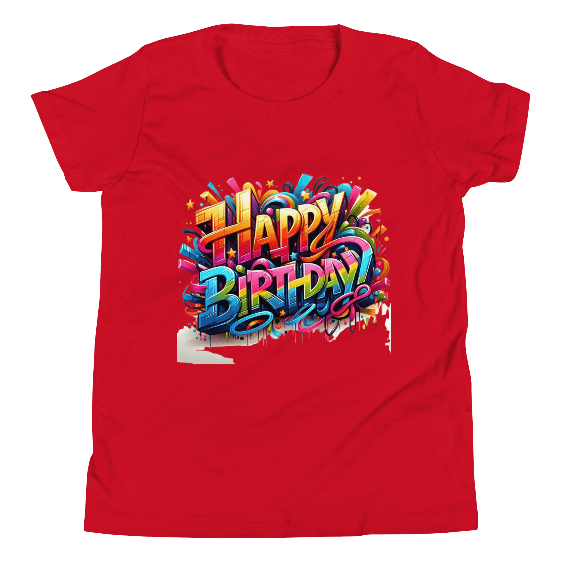 Graffiti Birthday Bash Youth T-Shirt product image (1)