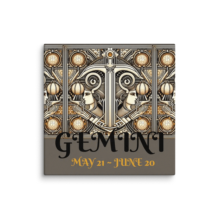 🌟 Unveil the Duality of Gemini with Art Nouveau Elegance! 🌟 product image (5)