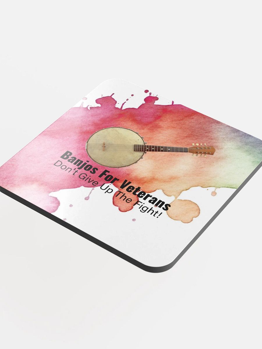 BANJOS FOR VETERANS (B4V) 2023 ARTWORK GLOSSED CORK COASTER product image (4)