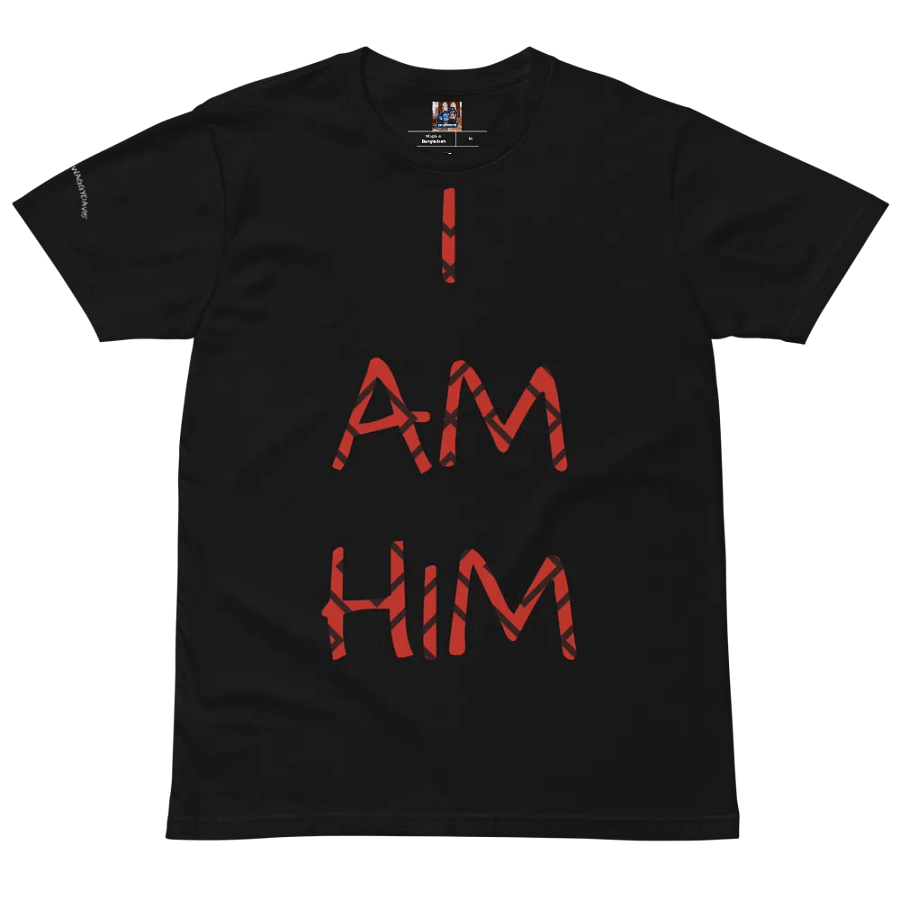 Red & Black Striped 'I AM HIM' Unisex T-Shirt product image (6)
