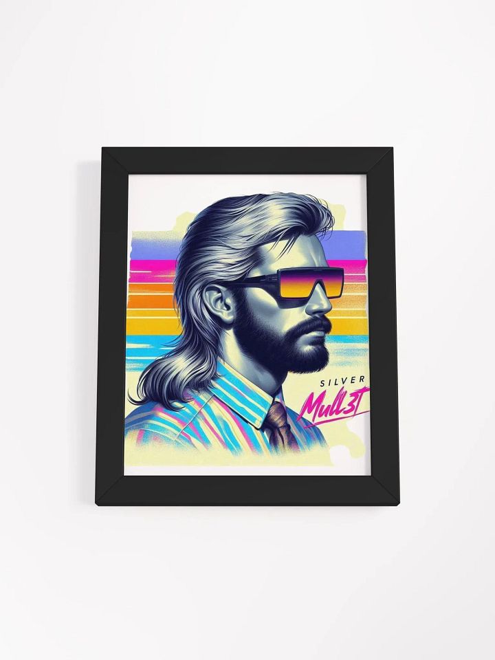 SILVER MULLET FACE POSTER FRAMED product image (6)