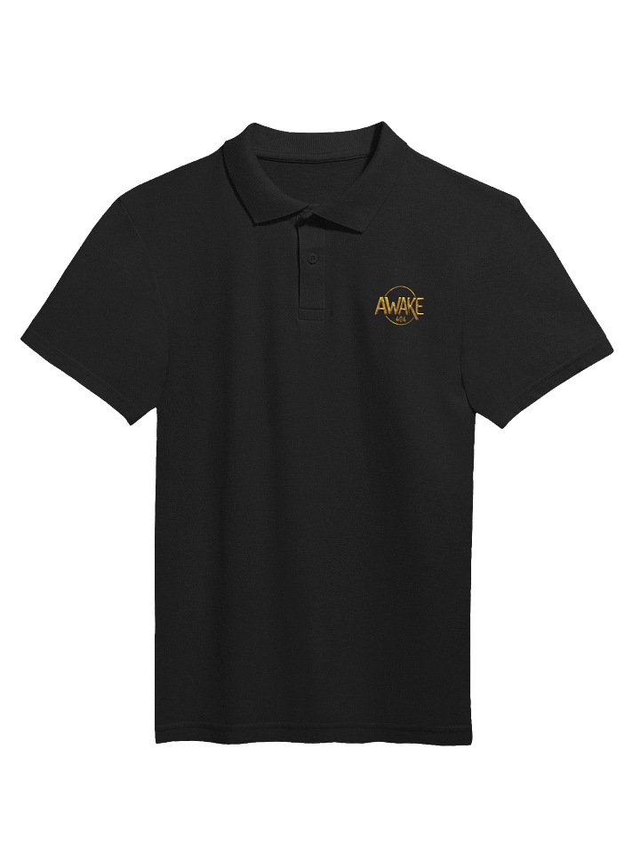 AWAKE 404 Gold Logo Polo Shirt product image (1)