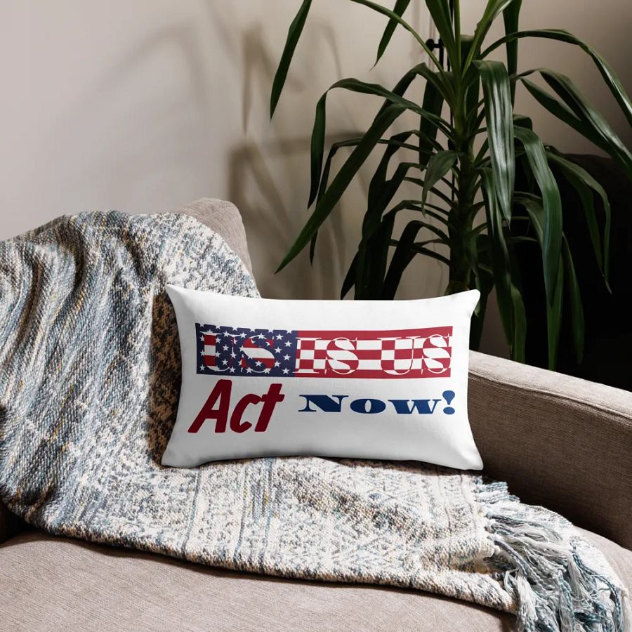 US IS US - Patriotic Call to Action Pillow Case product image (10)