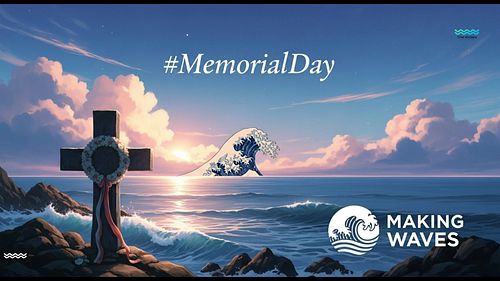 Let's make some Waves 🌊 today - 

It’s Memorial Day! 🇺🇸🫡
AI created this wave of gratitude for our heroes. 
How do you honor ...