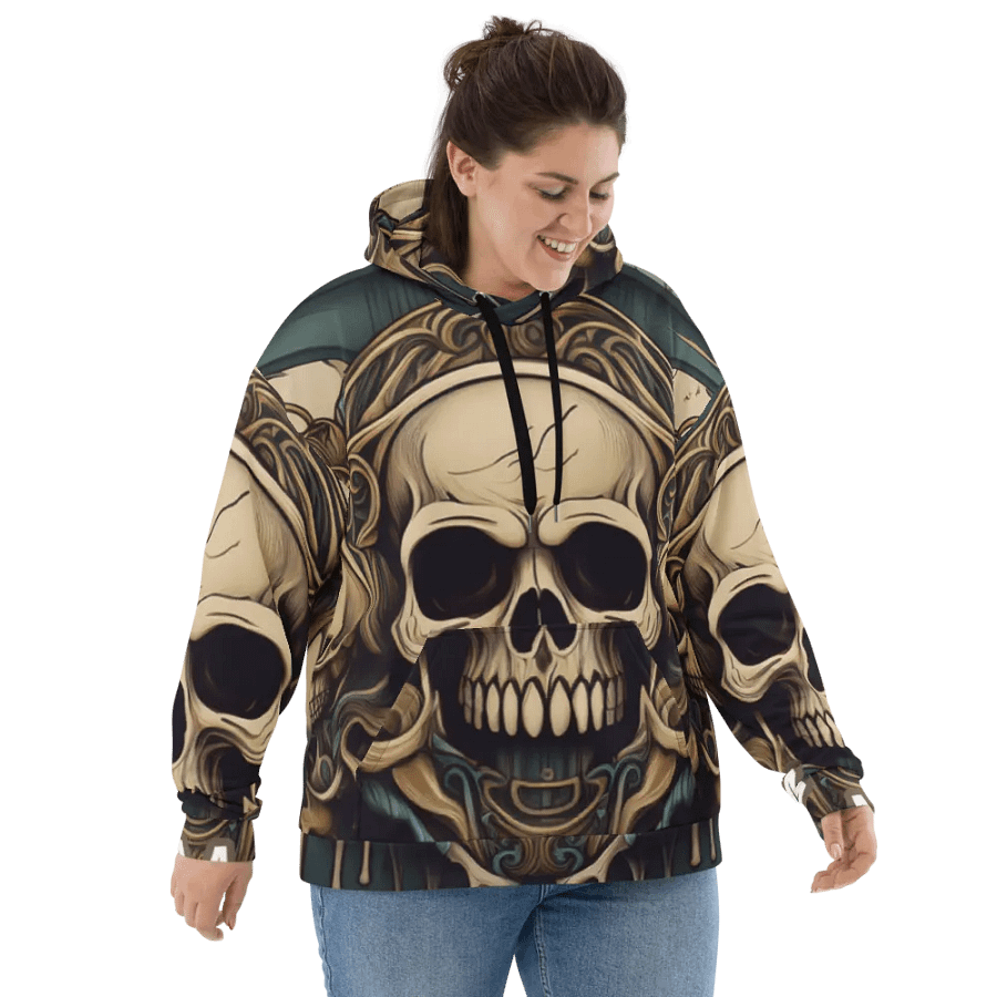Gothic Melting Skulls Unisex Hoodie product image (8)