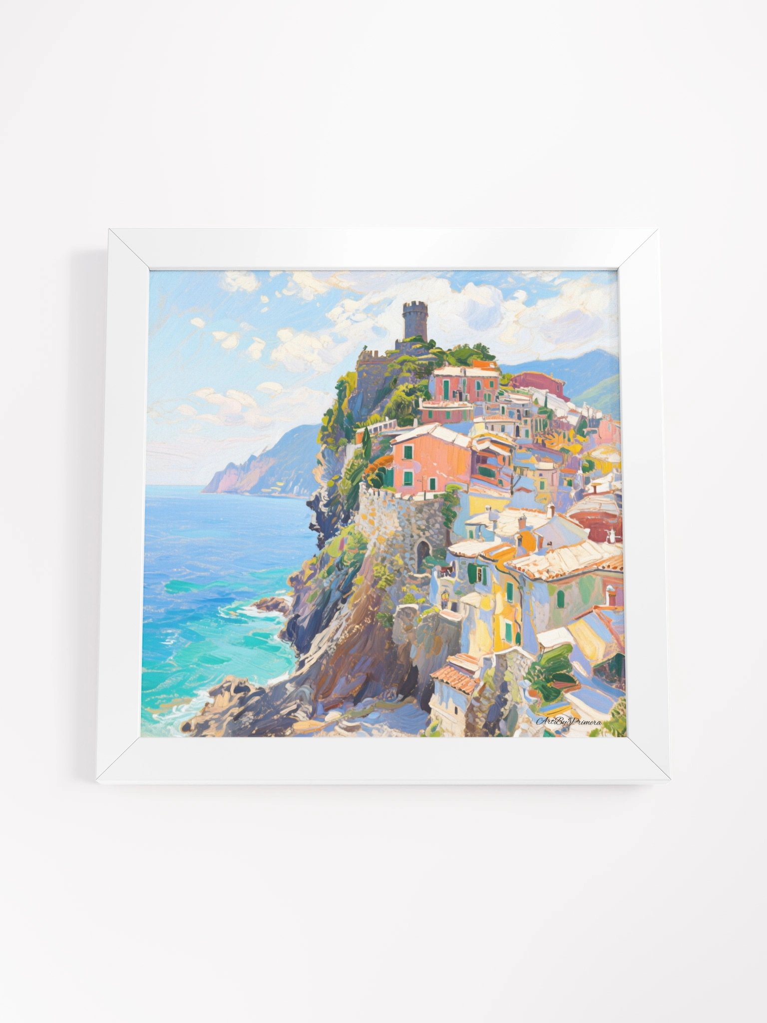 Vernazza Castle Hill View - Framed Poster product image (20)