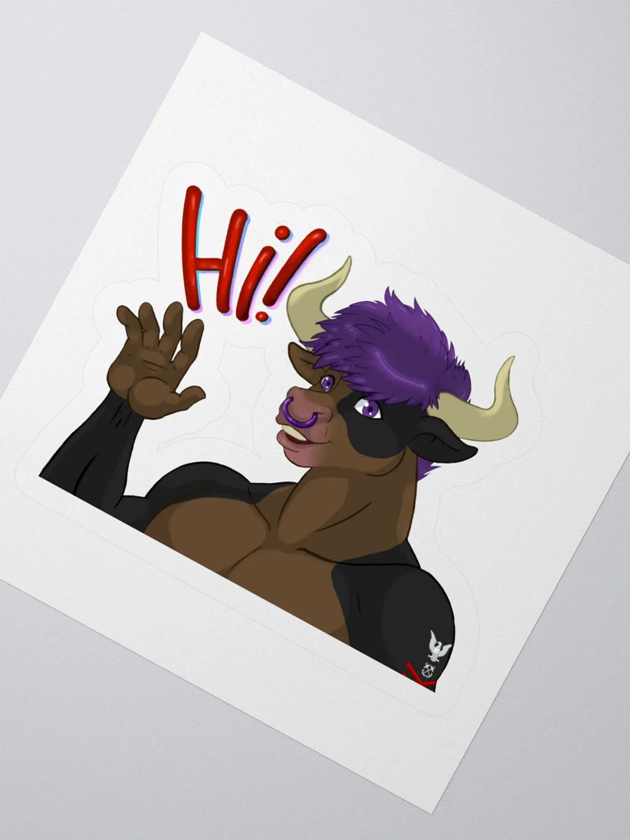 Yuuma "Hi!" Emote Sticker product image (2)