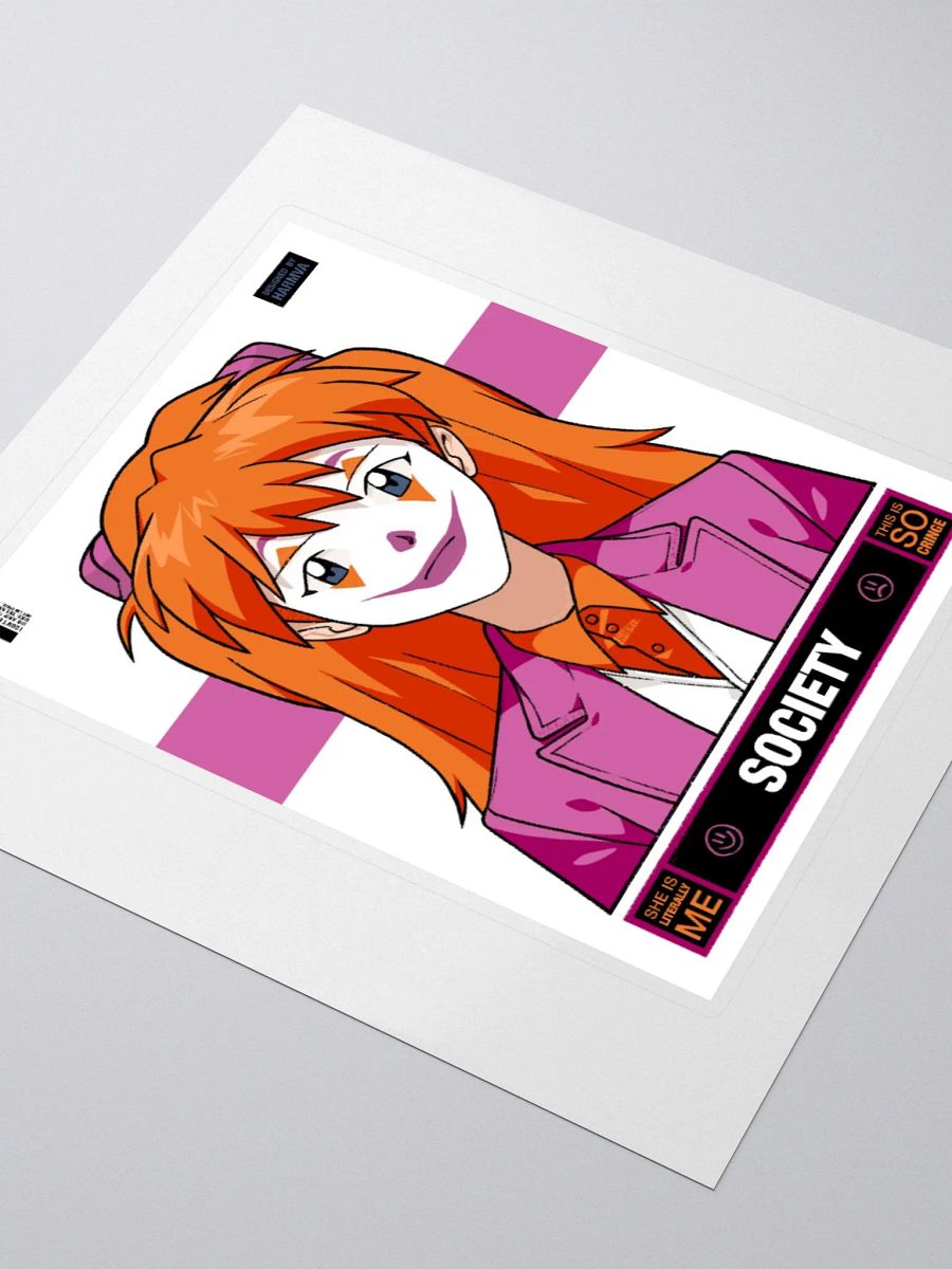 Woker Lesbian SOCIETY Sticker with Background product image (3)