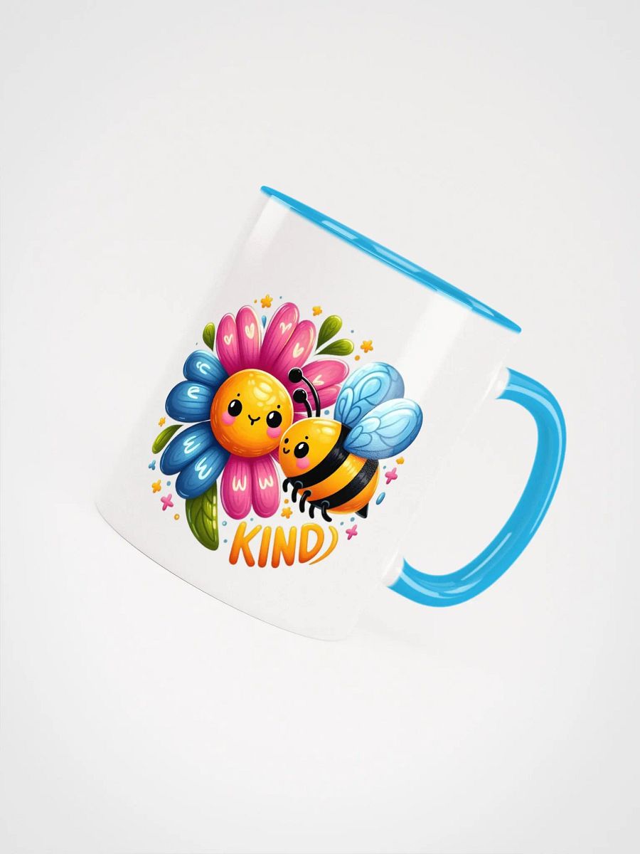 Cheerful Bee Kind Flower Ceramic Mug product image (5)