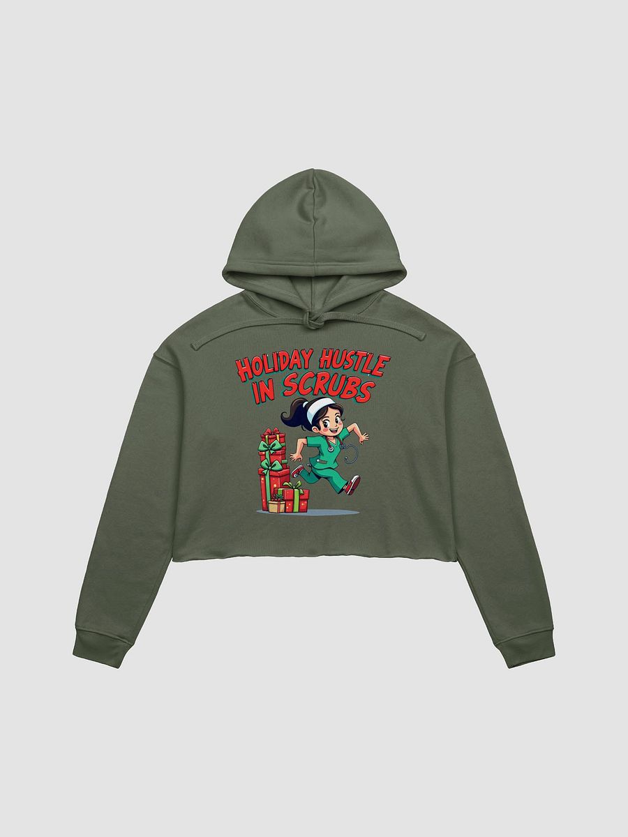 Holiday Hustle in Scrubs Crop Hoodie product image (7)