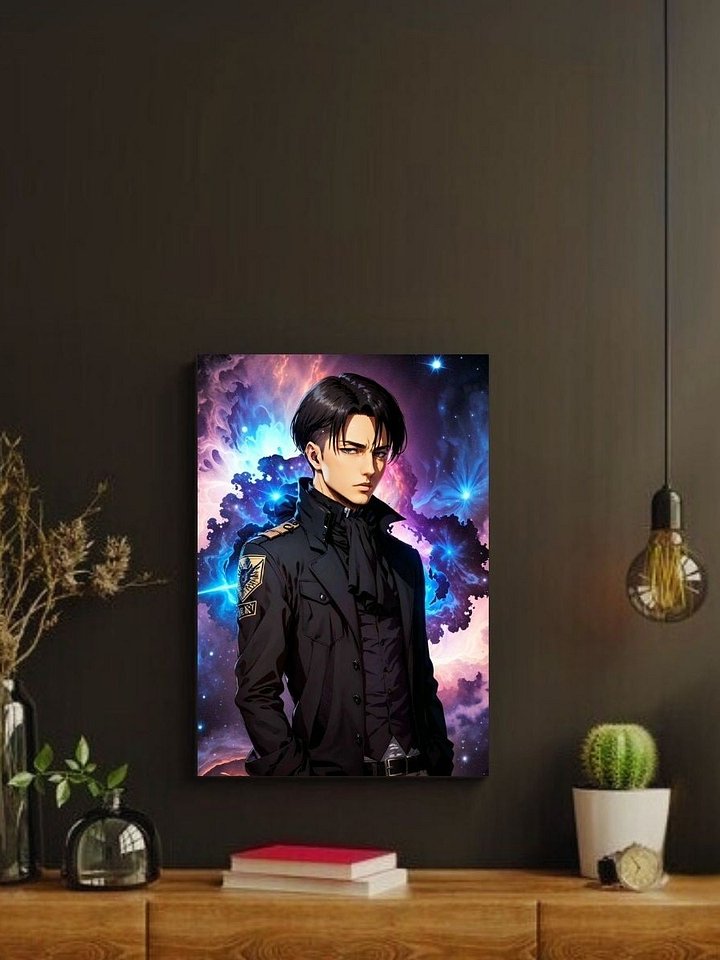 Attack on Titan Levi Cosmic Captain – Glossy 8x10 Metal Print product image (2)