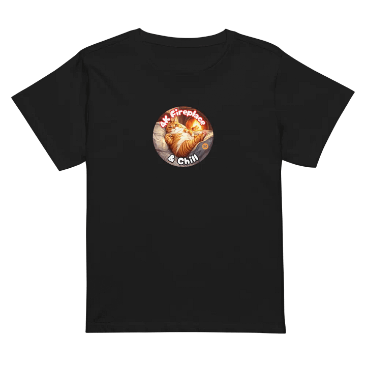 Cozy Cat - 4K Fireplace & Chill | High Waisted Tee product image (1)