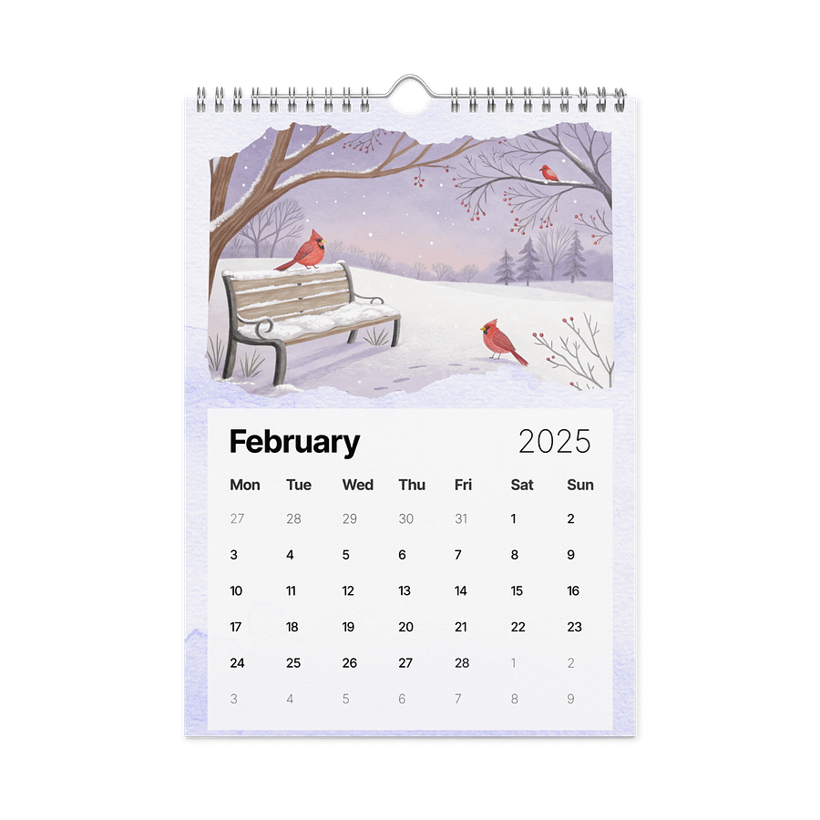WATERCOLOR SEASONAL SCENES WALL CALENDAR 2026 product image (5)