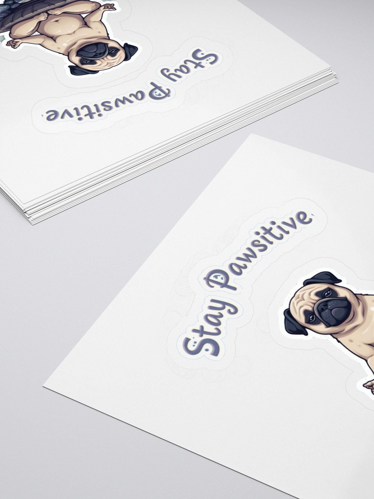 Pawsitive Pug Meditation Stickers product image (4)