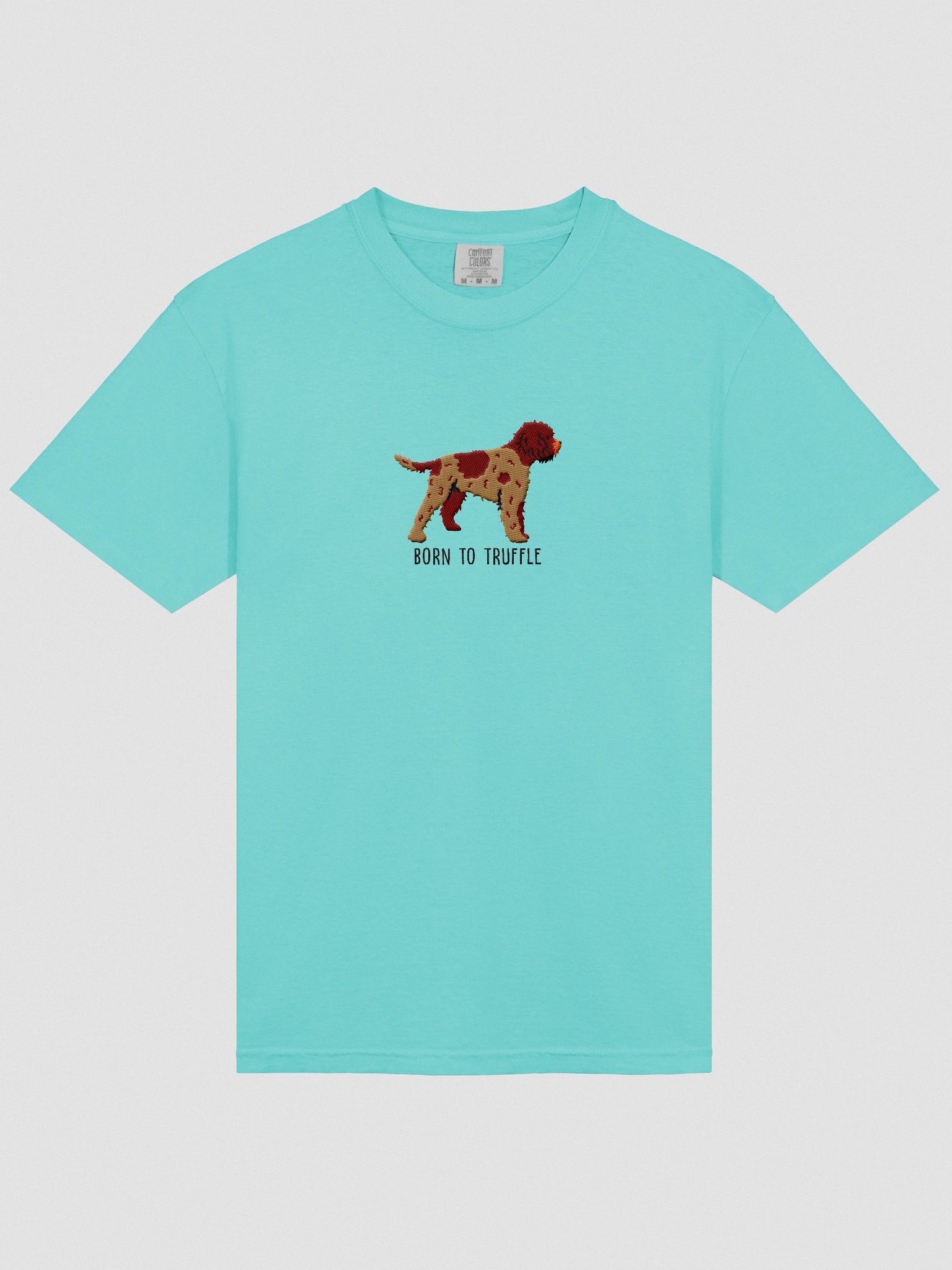 Born to Truffle T-Shirt(Embroidered) of a Lagotto Romagnolo(Liver Roan) product image (6)