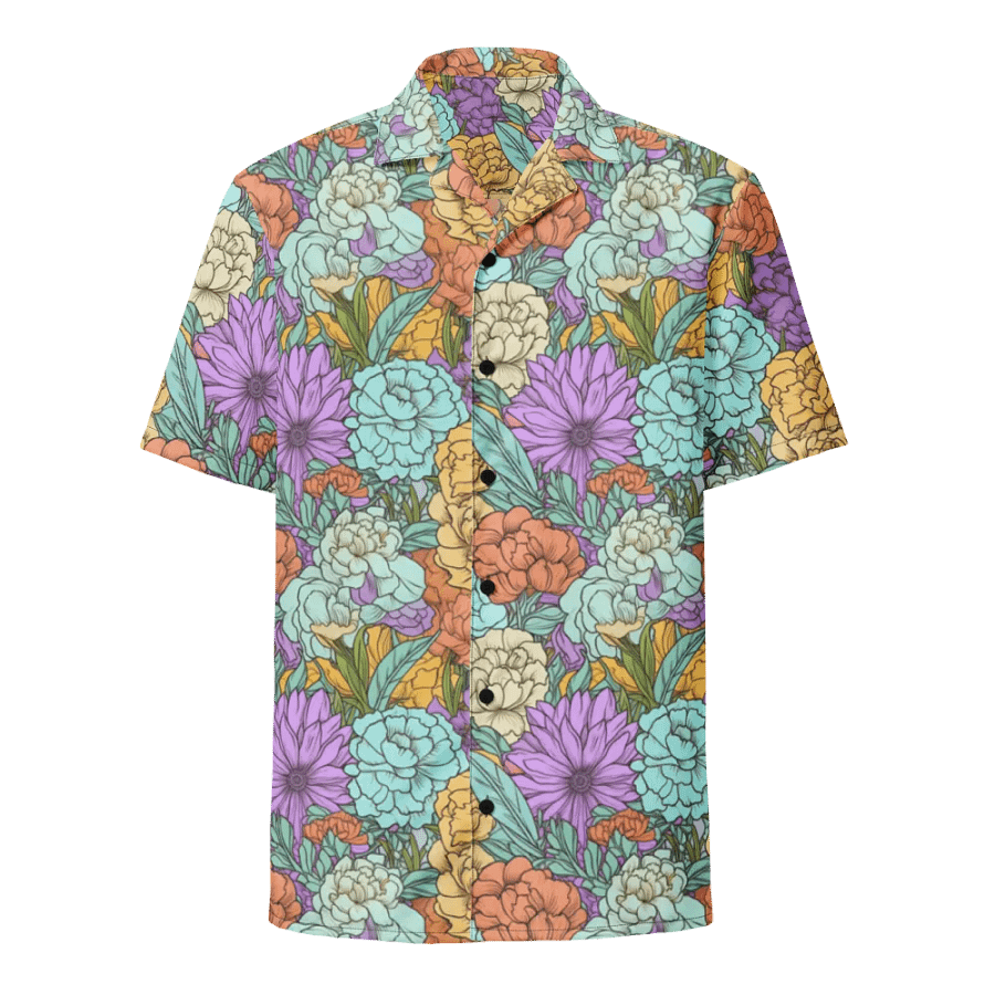 Vintage Boho Floral Pattern-Seamless Pastel Design Hawaiian Shirt product image (1)