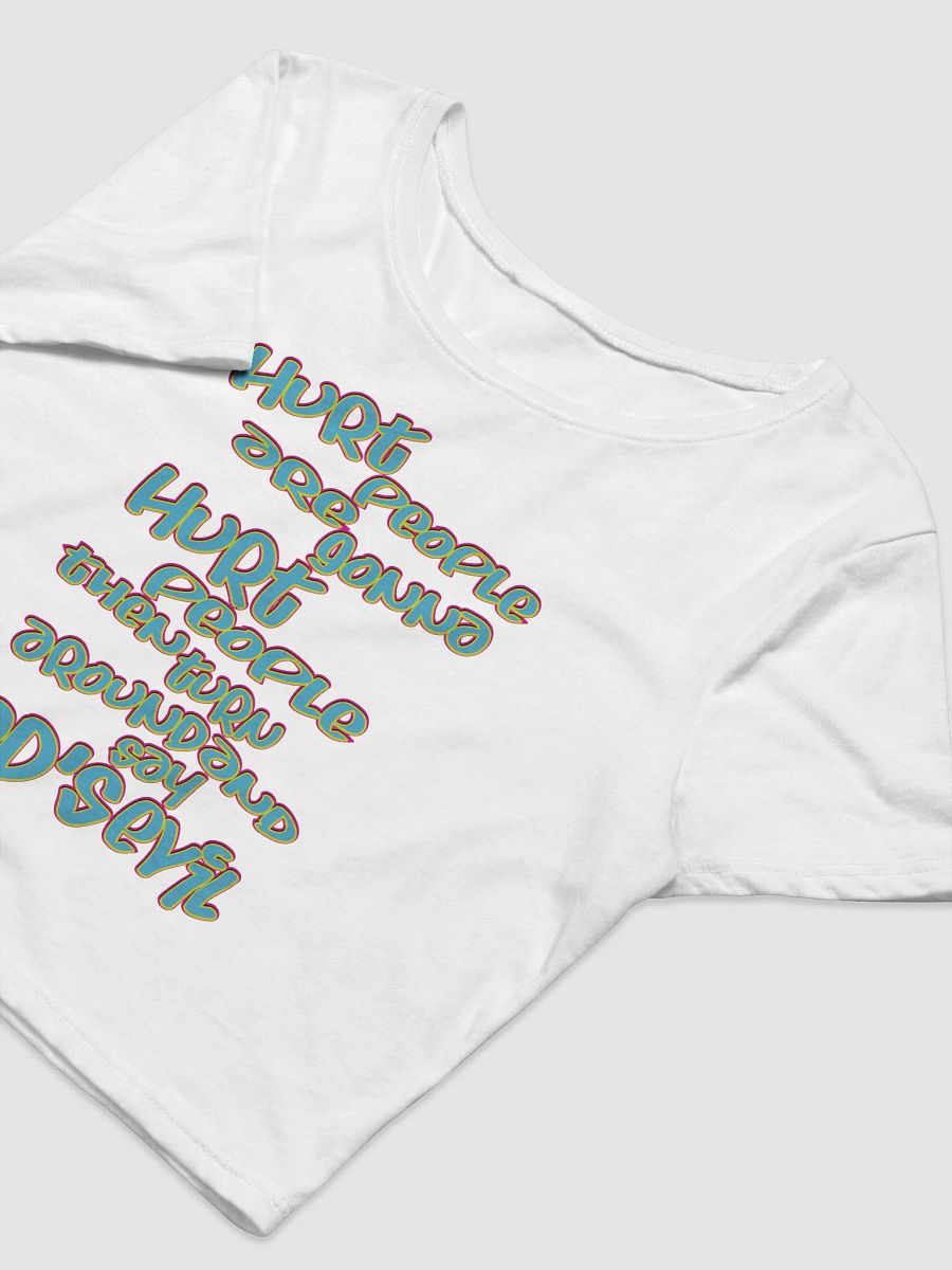 Hurt People - Blue Graffiti - Bella+Canvas Women's Crop Tee product image (1)