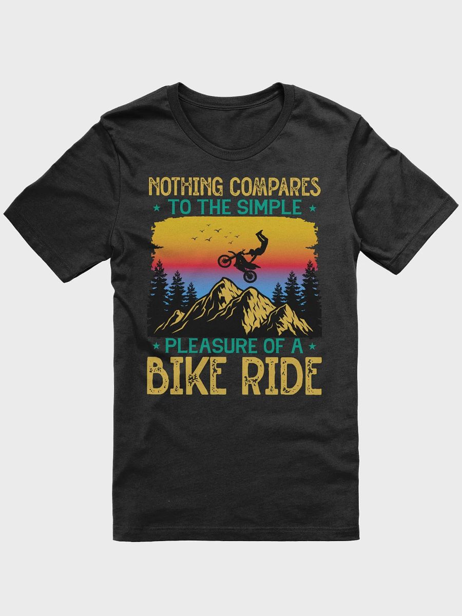 Simple Pleasure of a Bike Ride - Mountain Biking Unisex Supersoft T-Shirt product image (1)
