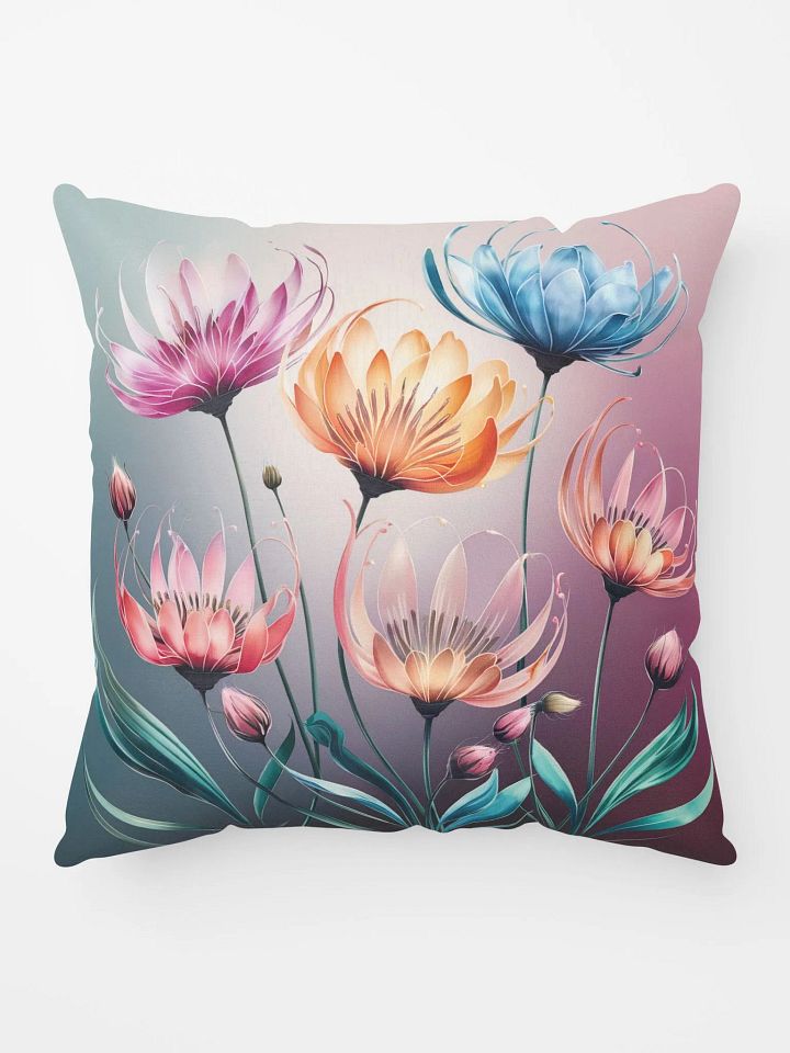 Beautiful Watercolor Floral Throw Pillow - Decorative Flower Pattern Accent Cushion for Living Room & Bedroom product image (3)