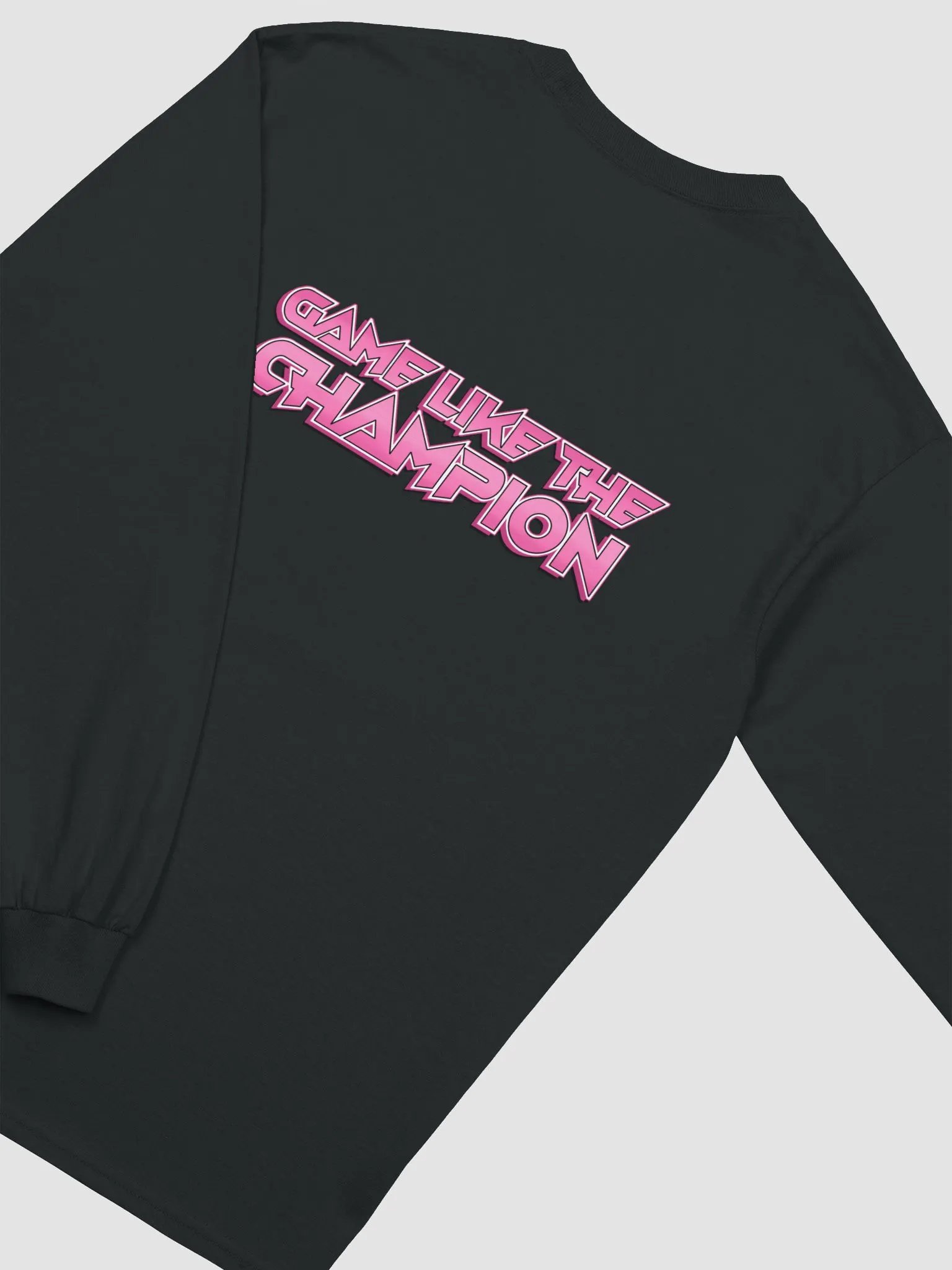 Pink Chris Champion Logo Long Sleeve product image (11)