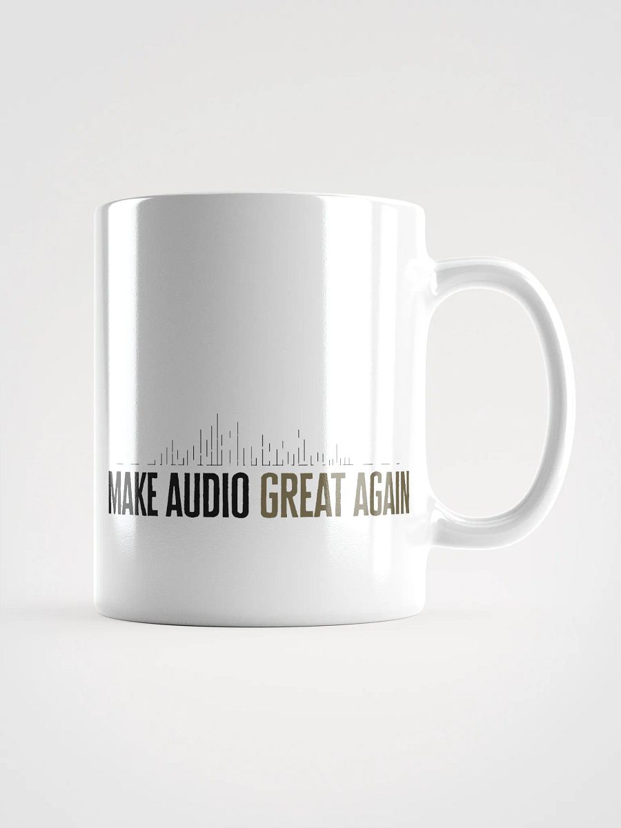 Make Audio Great Again White Glossy Mug product image (2)