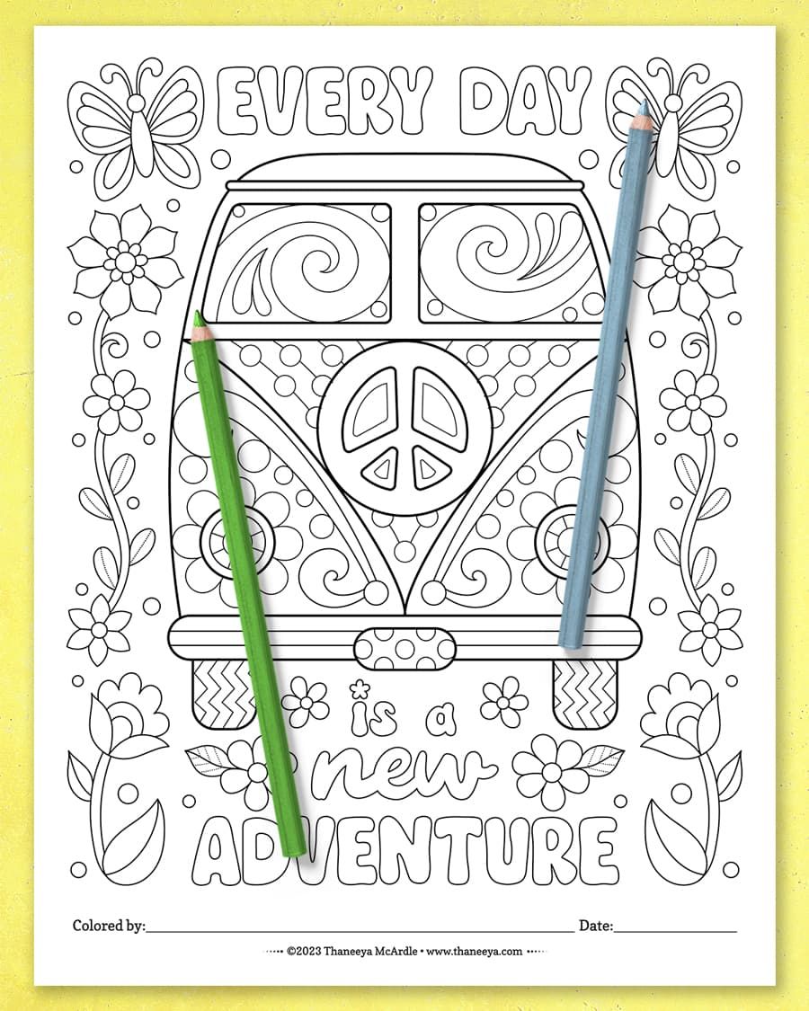 Super Groovy Coloring Pages product image (6)