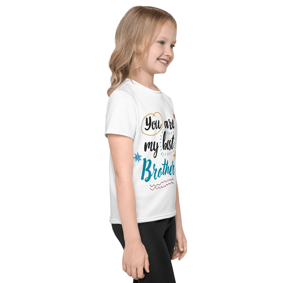 Kids Crew Neck T-Shirt Best Brother Ever Slogan product image (4)