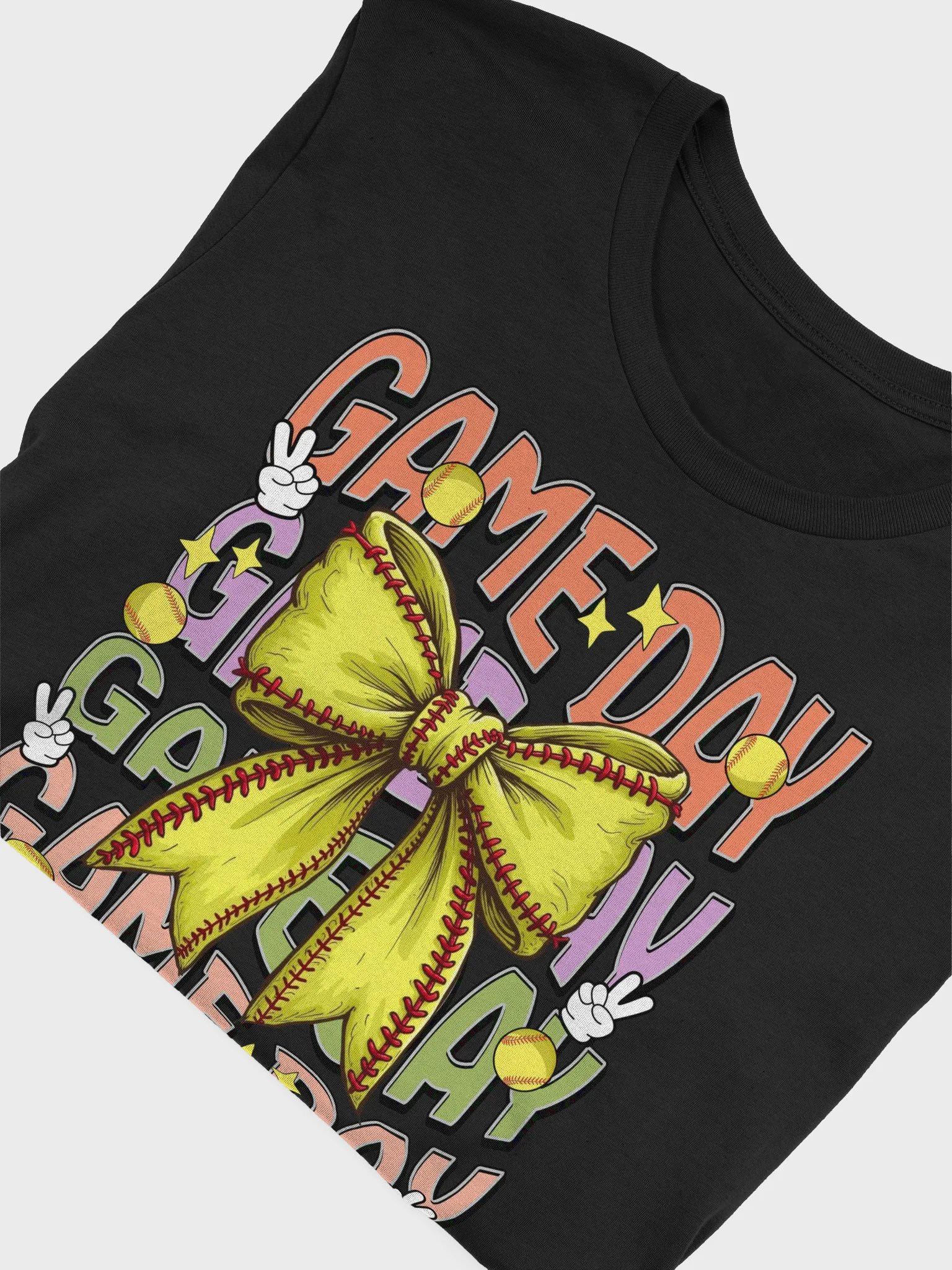 Game Day Bow Softball Extravaganza T-Shirt product image (3)