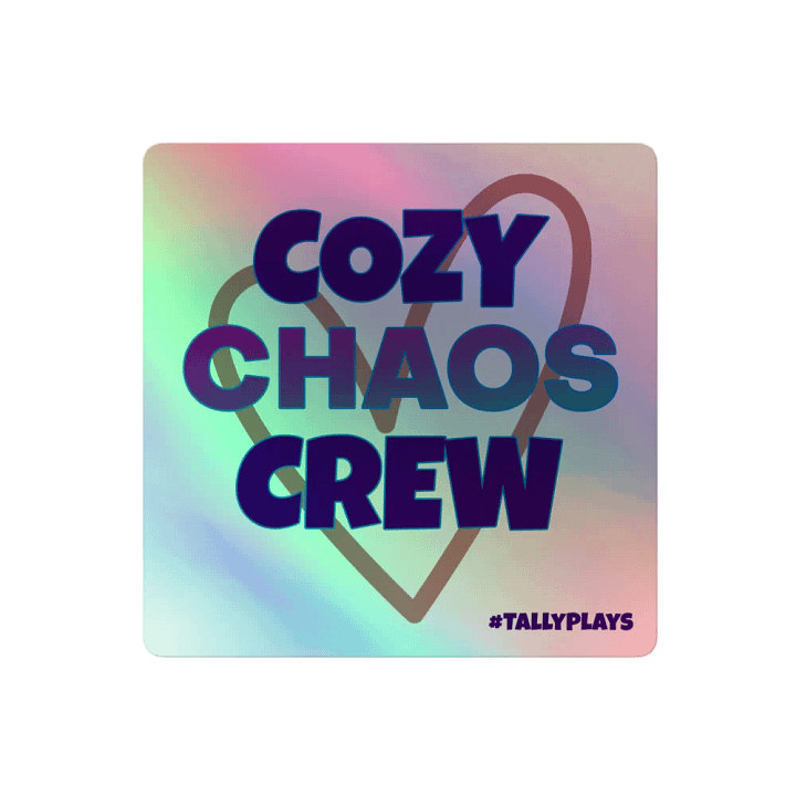 Cozy Chaos Crew Holographic Sticker product image (2)