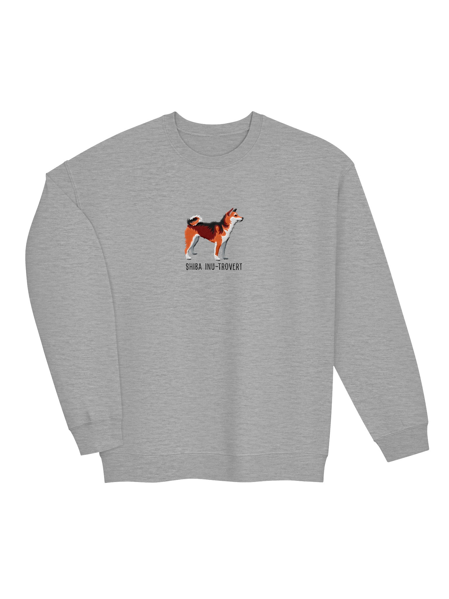 Shiba Inu-Trovert Sweatshirt (Embroidered) of a Japanese Shiba Inu(Sesame) product image (19)