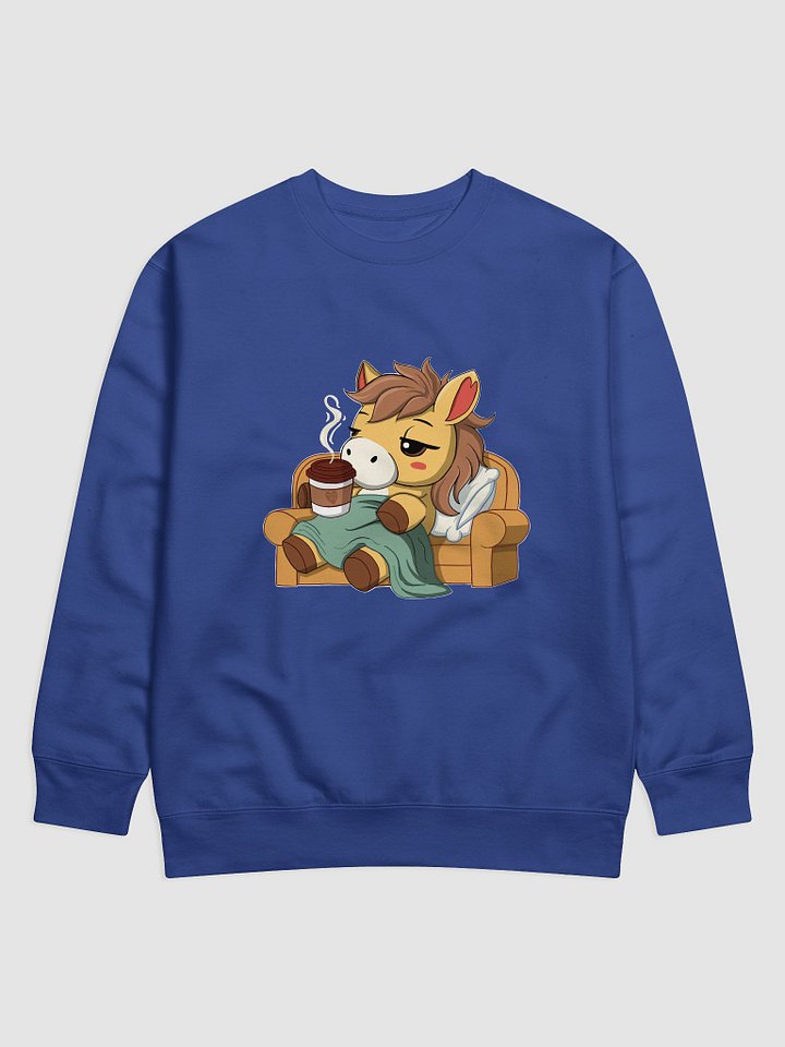 Cozy Waffles | Plush Horse in Blanket with Coffee | Relatable Introvert Tee product image (1)
