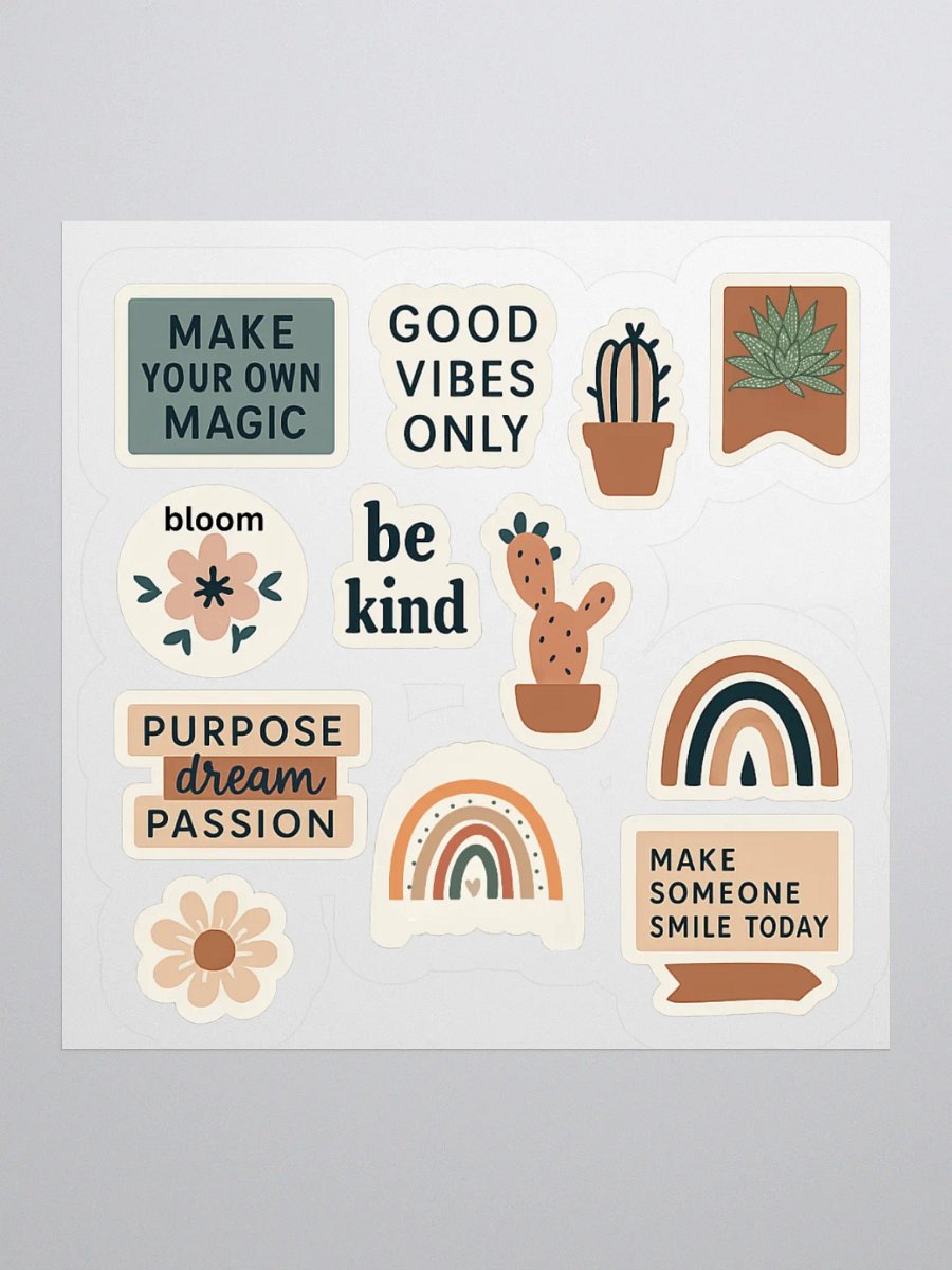 Nature-Inspired Motivational Sticker Set product image (3)