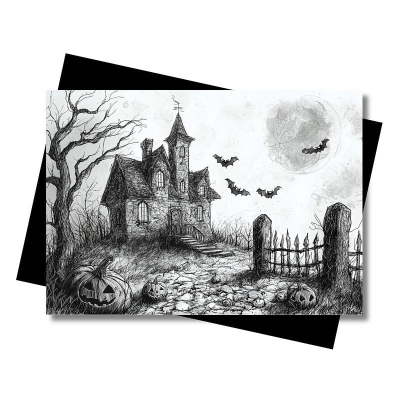Bat Cottage Greeting Card