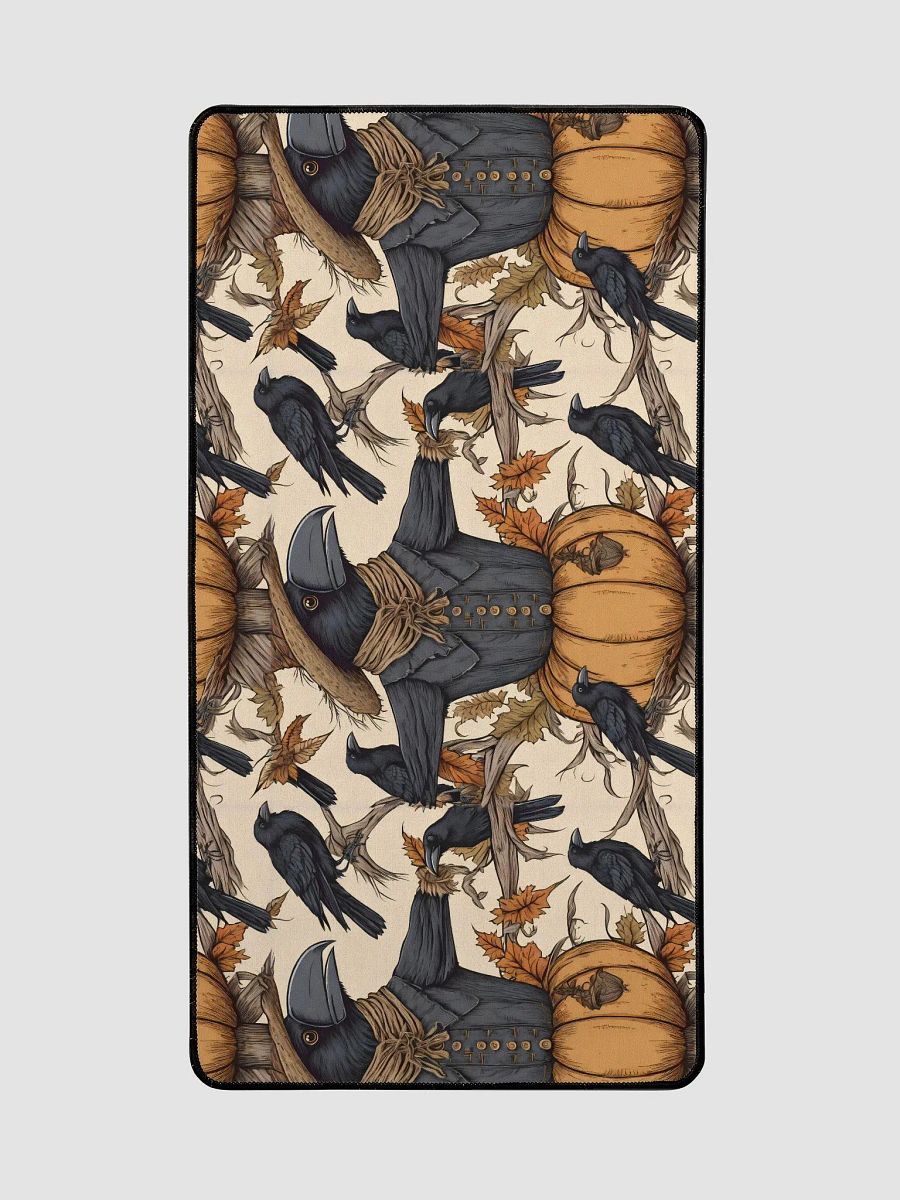 Desk Mat (31.5x15.5 inches) - Harvest Scarecrow Vintage Illustration Design product image (2)