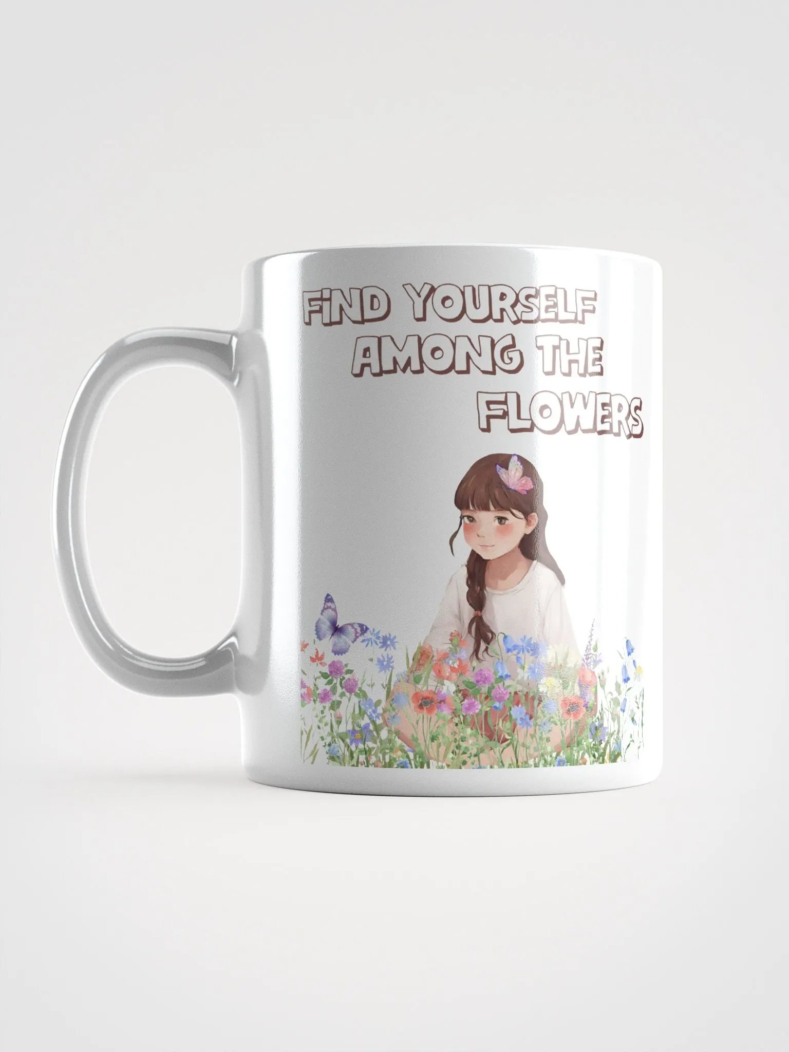 Find Yourself Among The Flowers - White Mug product image (6)